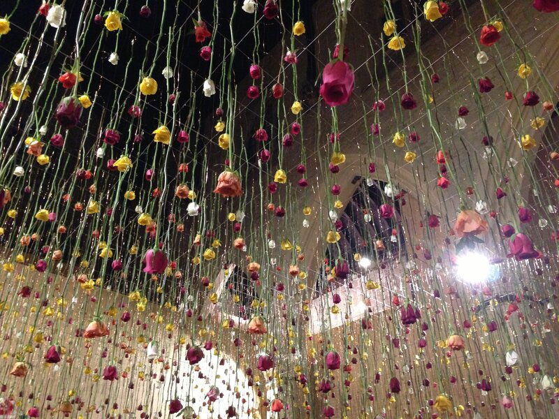 Hanging Rose Installation