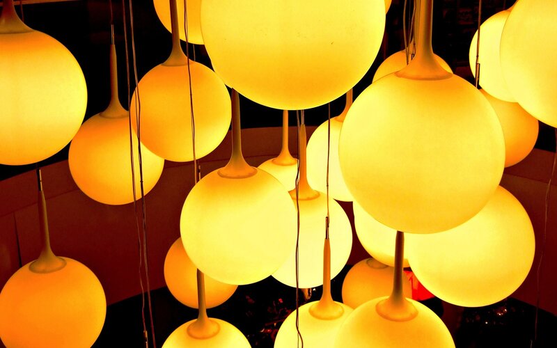 Hanging Spherical Lamps