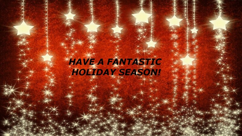 Hanging Star Decorations — Red, Festive, Winter