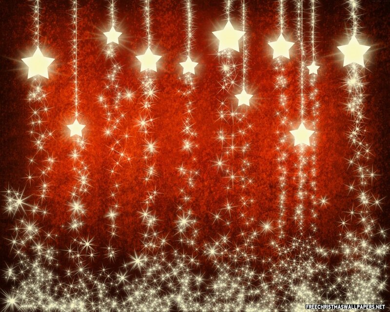 Hanging Star Decorations — Red