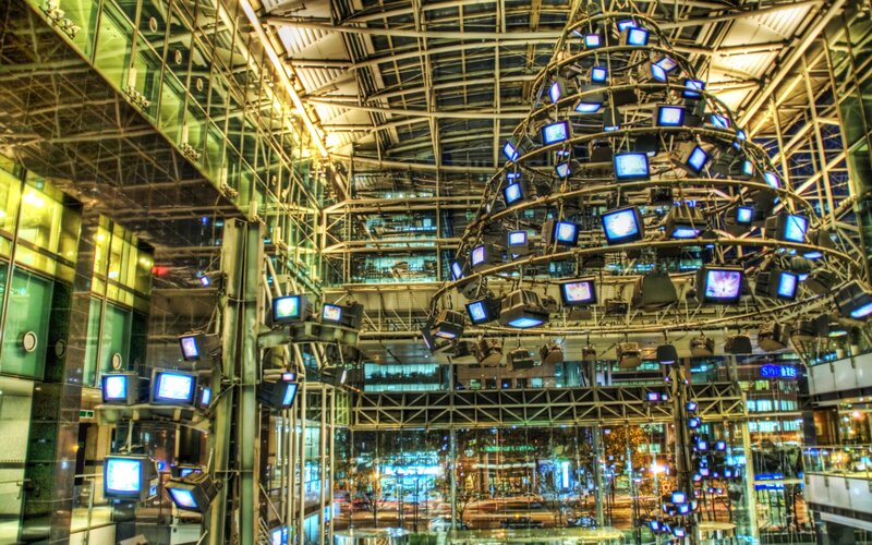 Hanging Television Sculpture