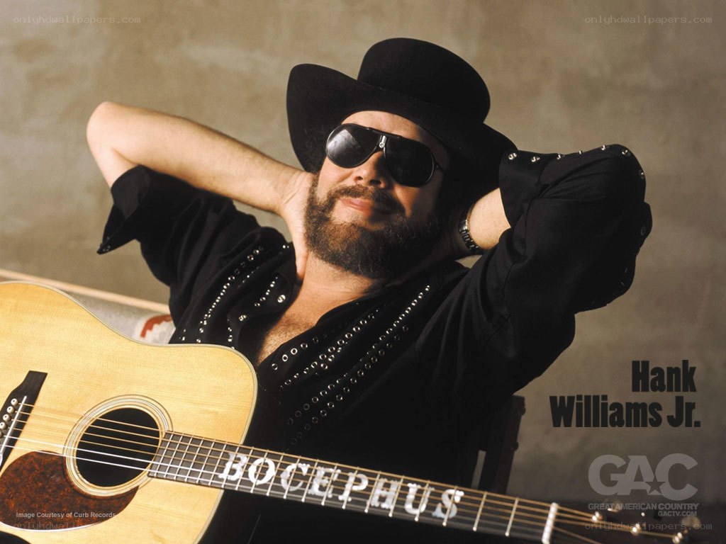 Hank Williams Jr. with guitar