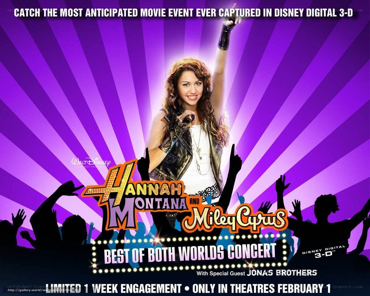hannah montana and miley cyrus concert