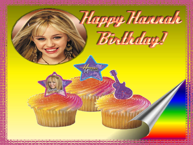Hannah Montana birthday card
