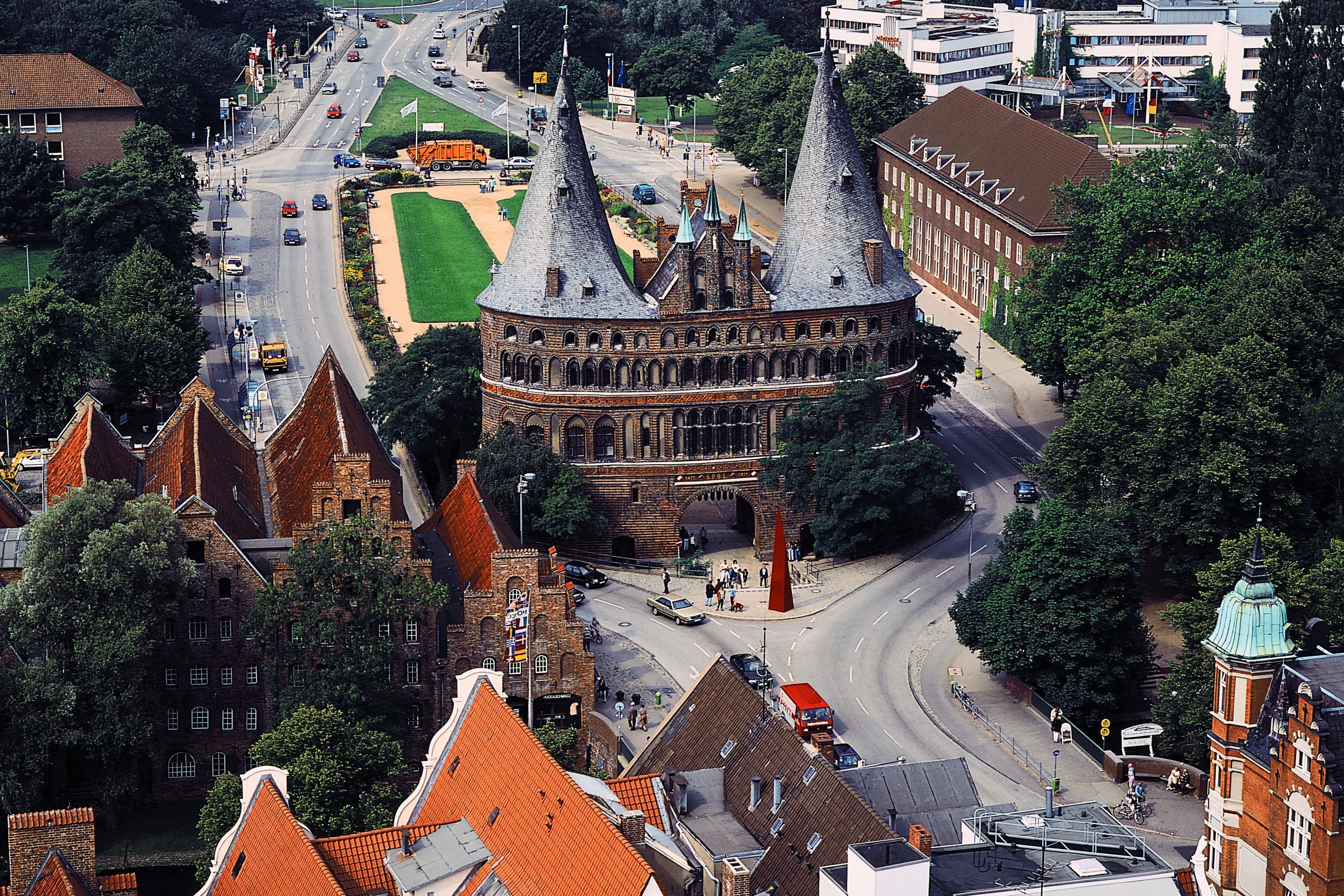 Hanseatic city with historic gate