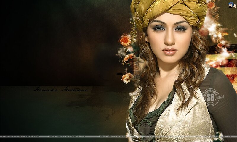 Hansika Motwani in traditional attire