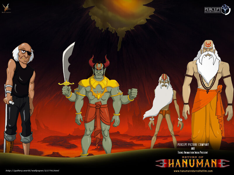 Hanuman characters in hell