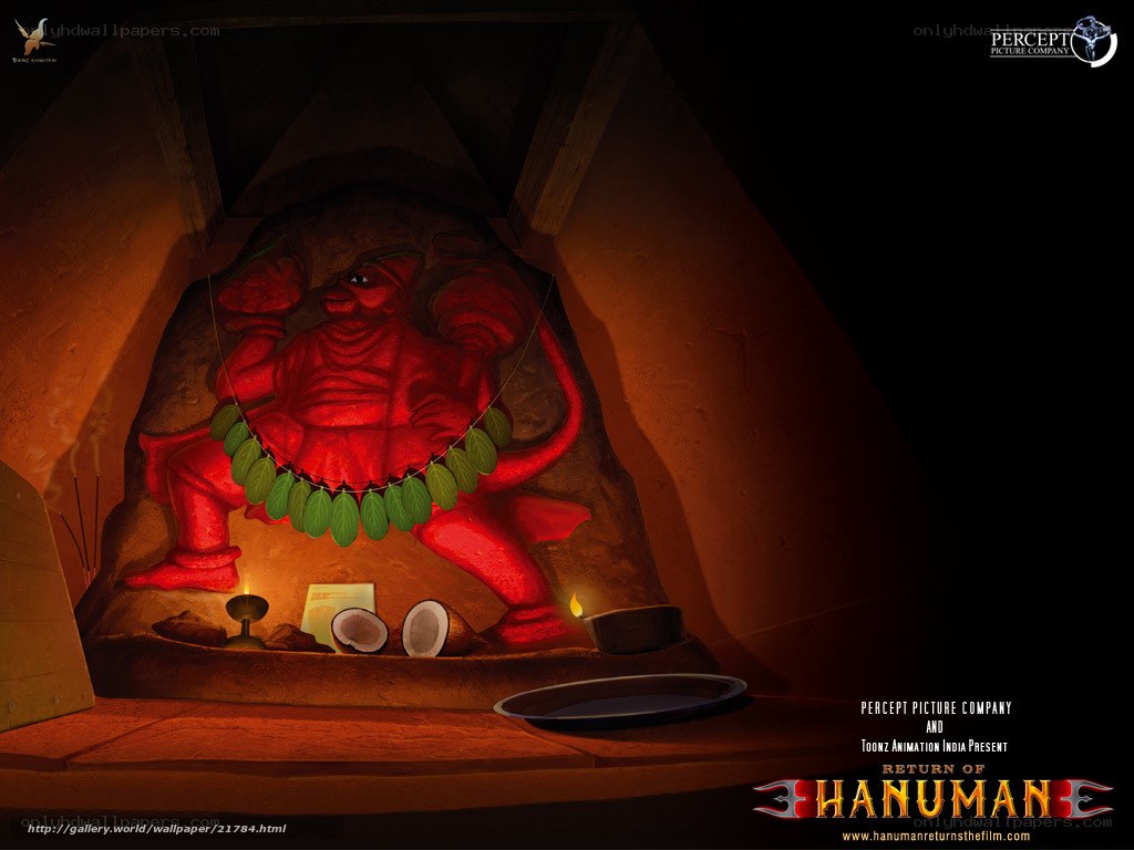 Hanuman statue in temple