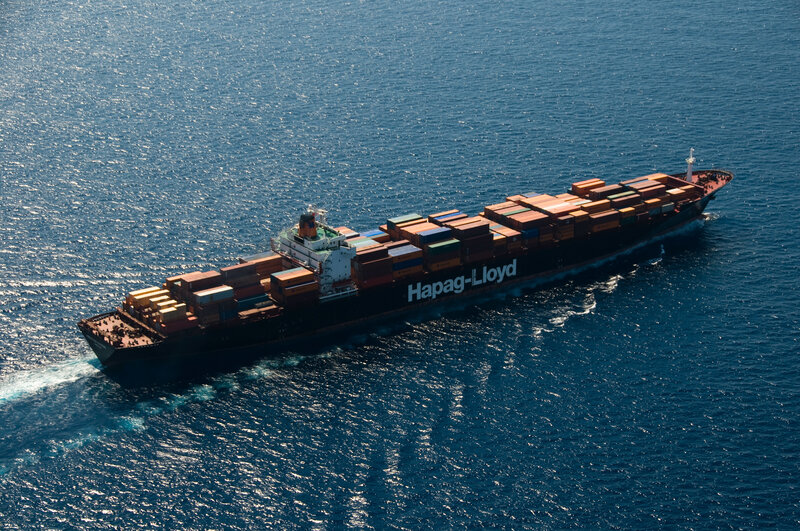 Hapag-Lloyd container ship at sea