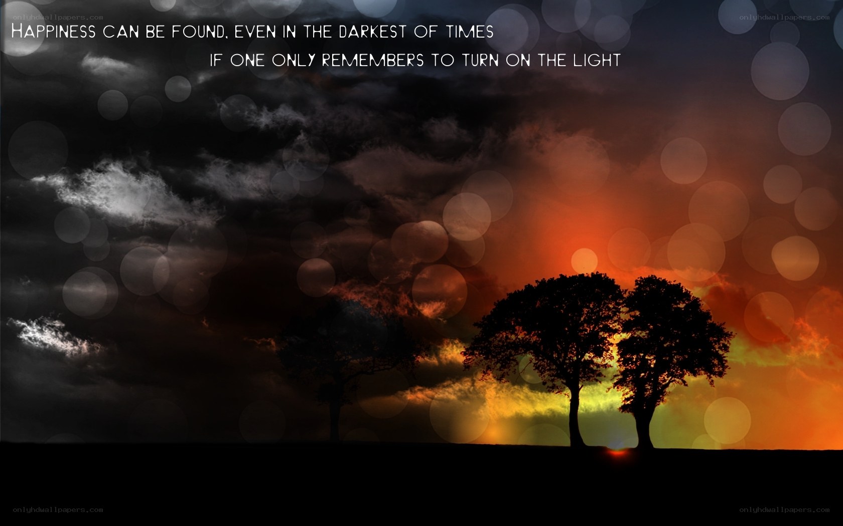 Happiness in the dark