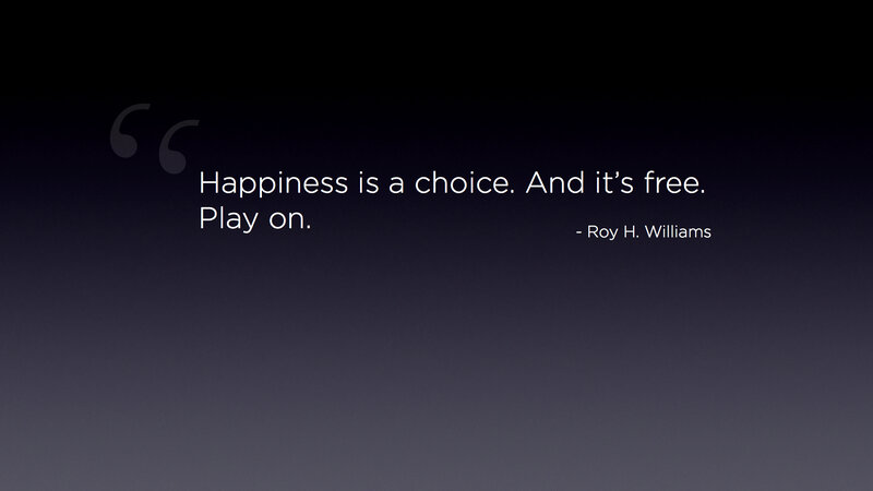 happiness is a choice