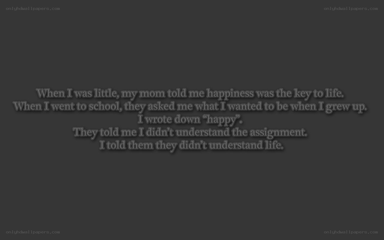 happiness is the key