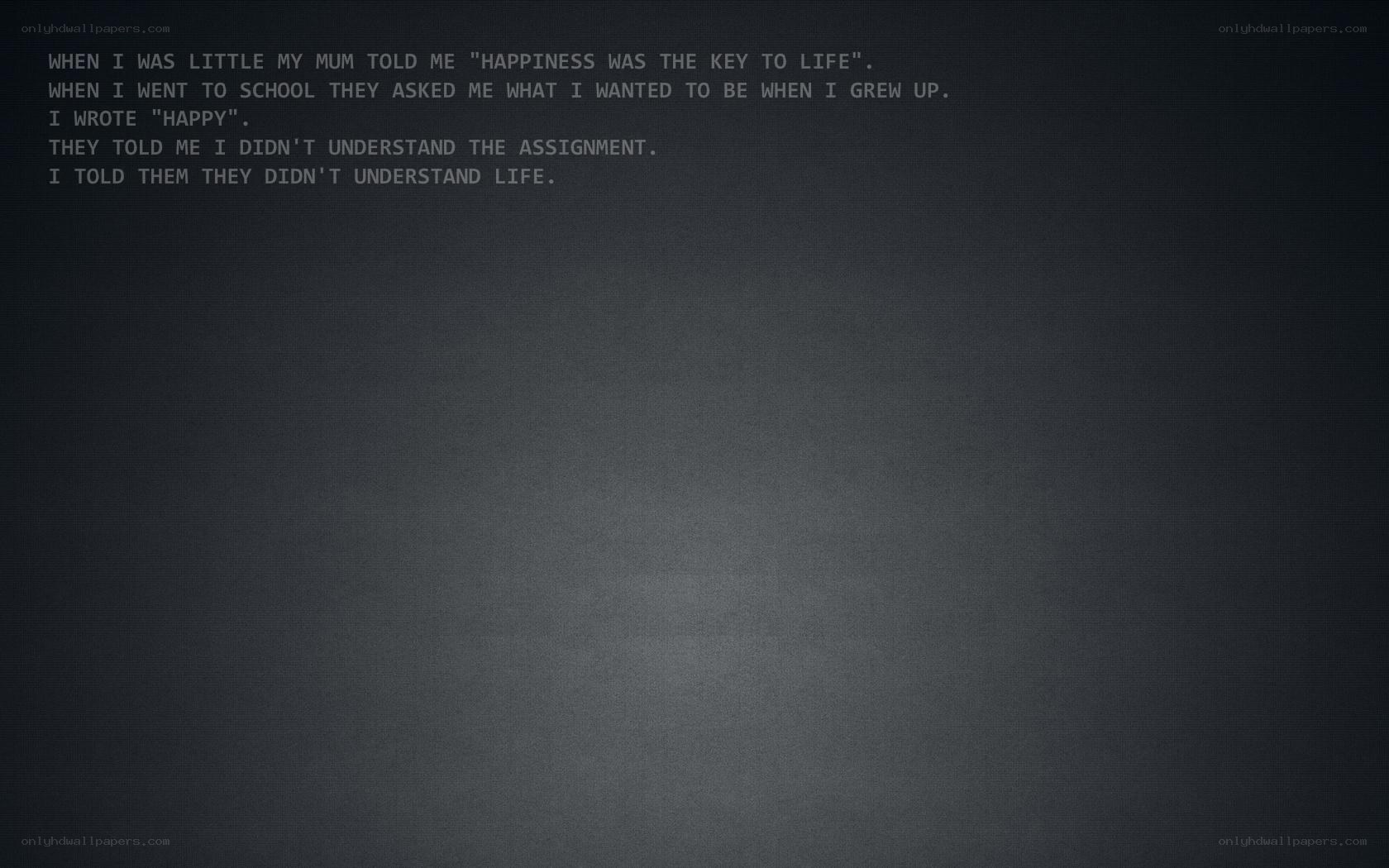 happiness quote text