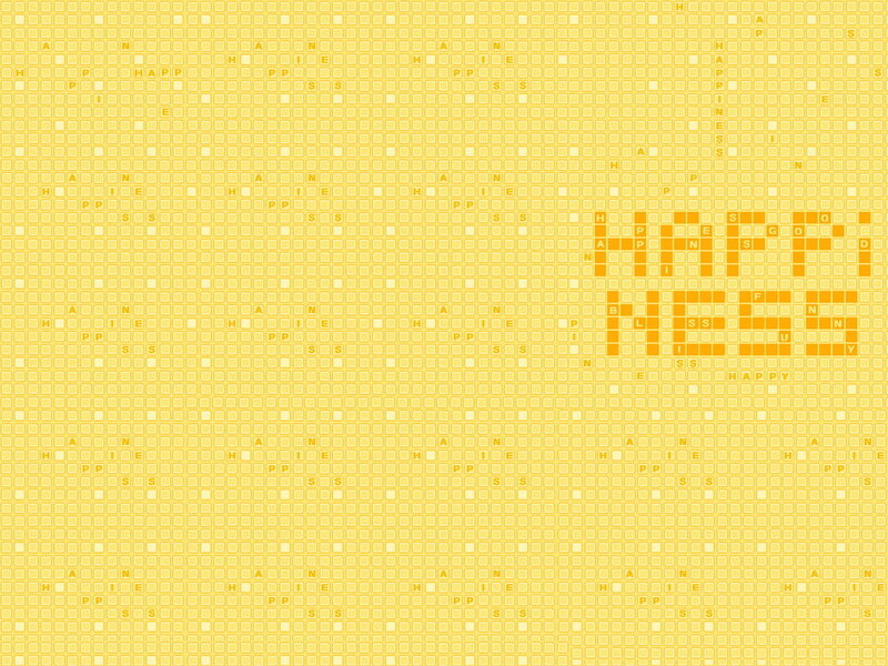 Happiness word search puzzle