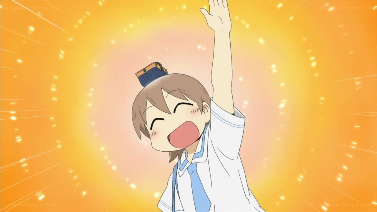 happy anime character cheering
