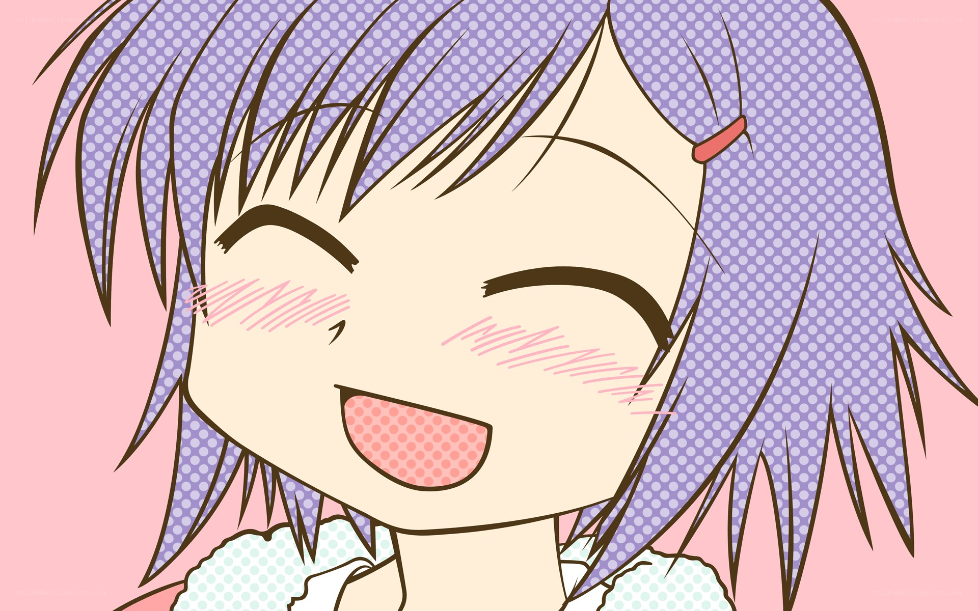 happy anime girl smiling