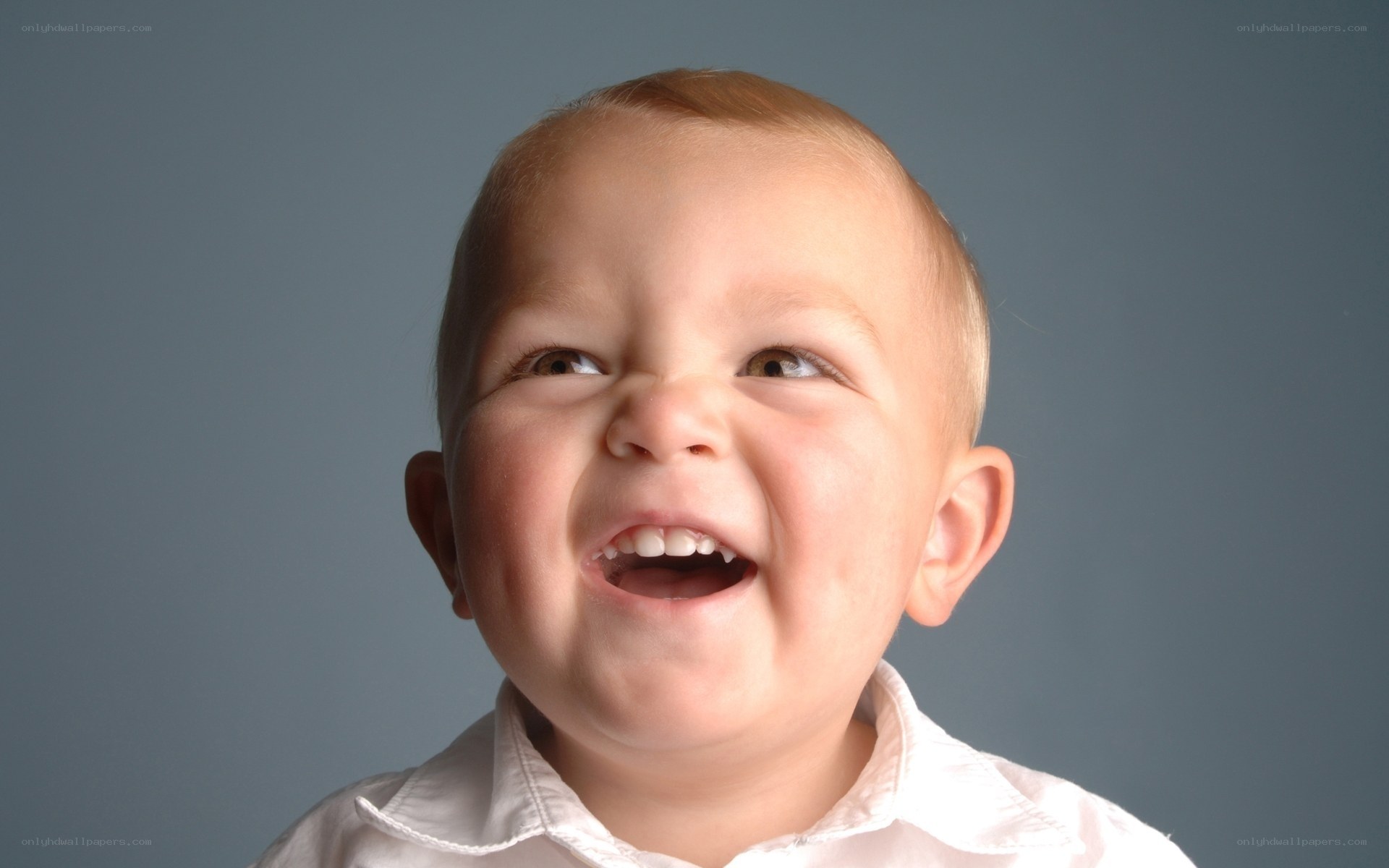 happy baby laughing