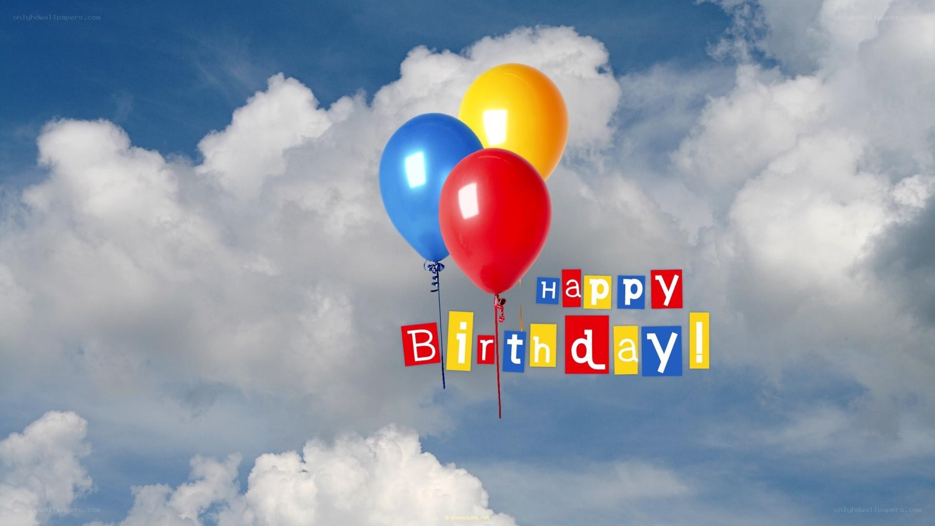 Happy Birthday balloons