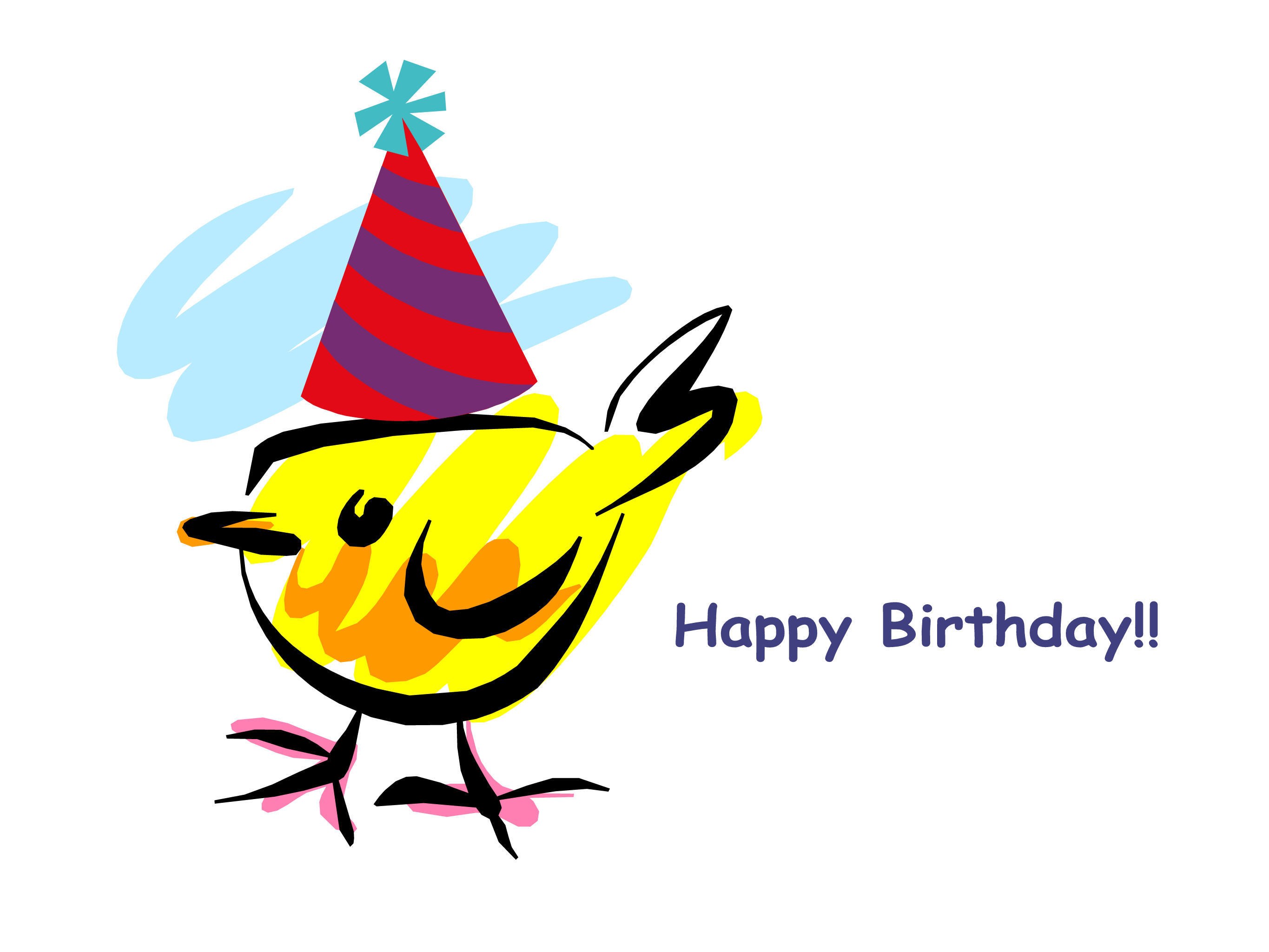 Happy birthday bird