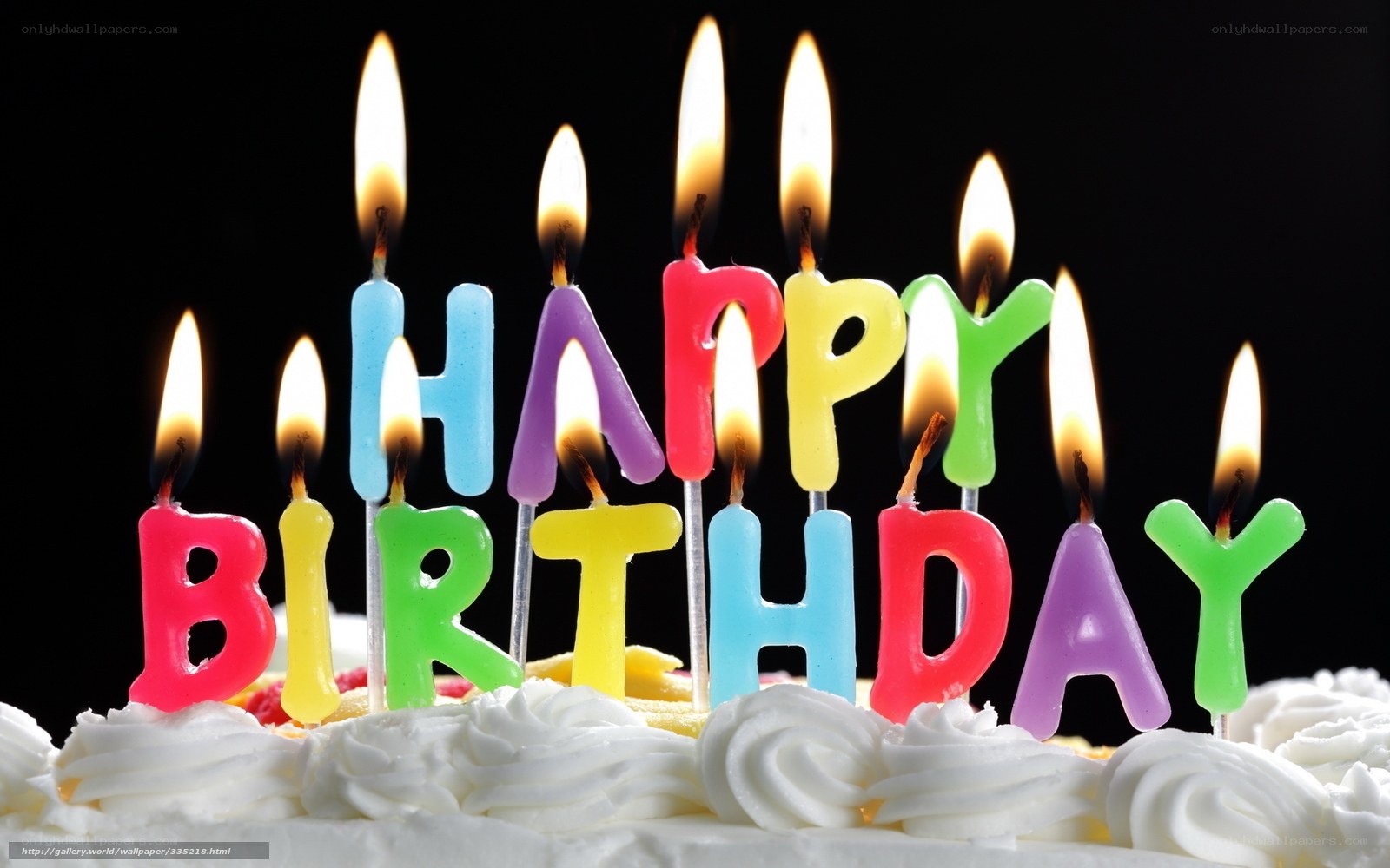 Happy Birthday candles