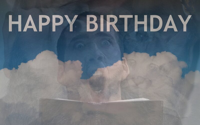 Happy Birthday with monkey