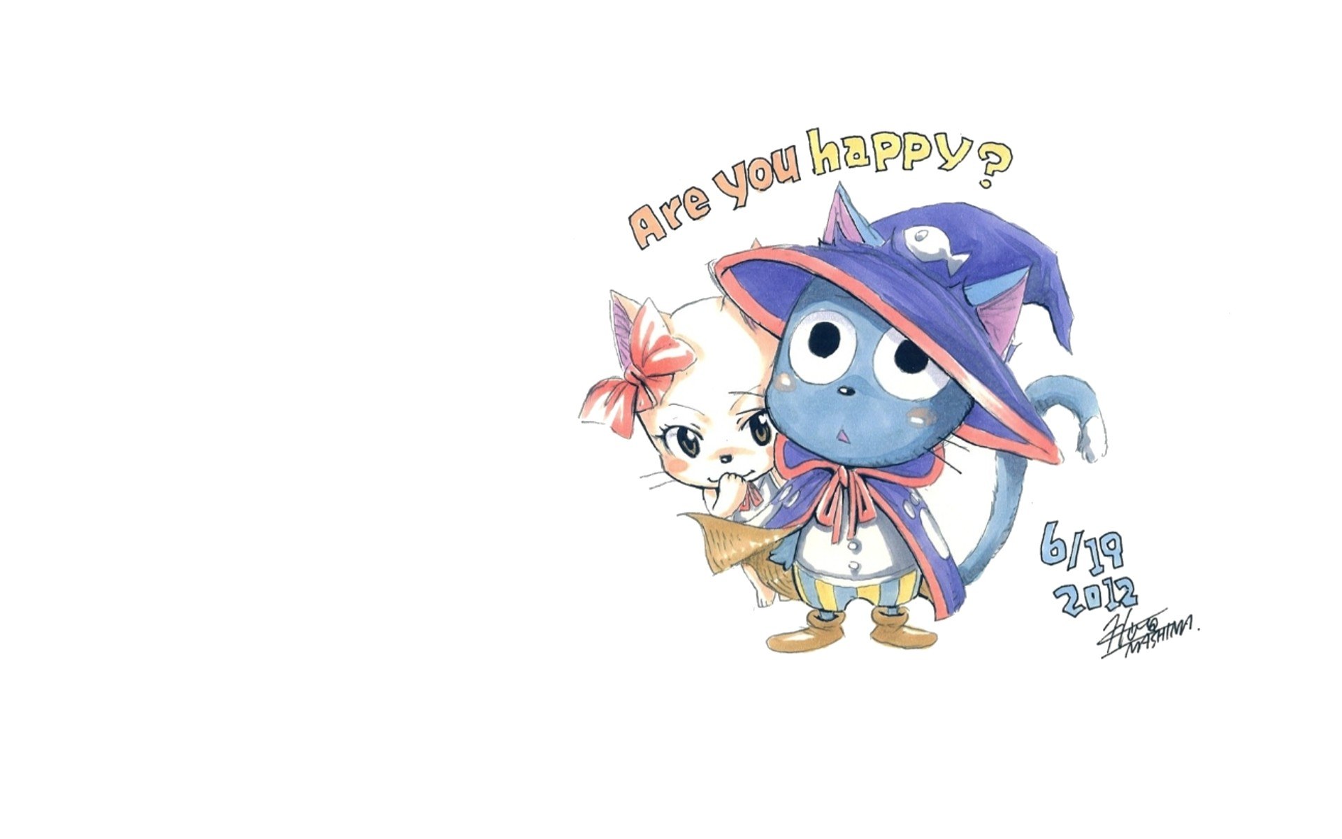 Happy cat and dog characters