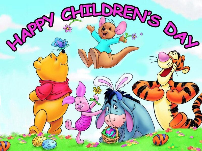Happy Children's Day with Winnie the Pooh