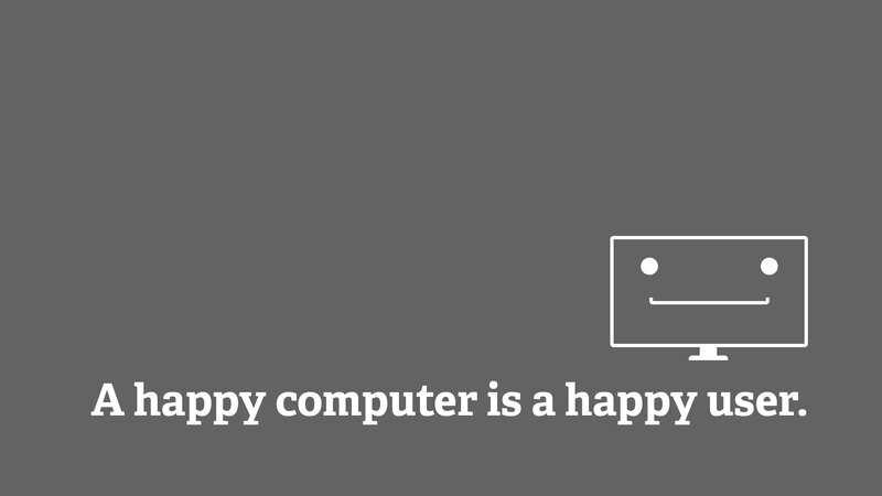 Happy Computer Monitor