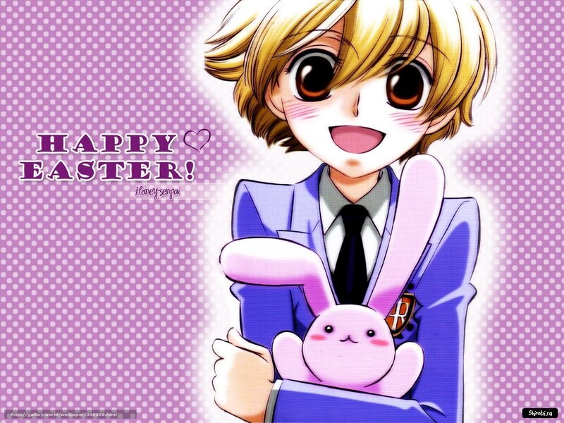 Happy Easter anime character