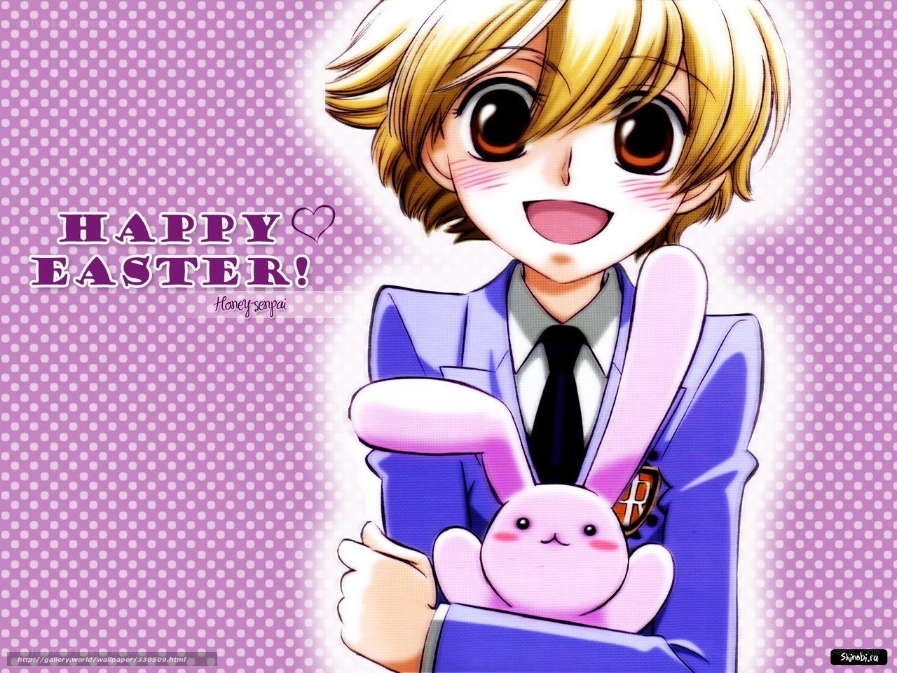 Happy Easter anime character