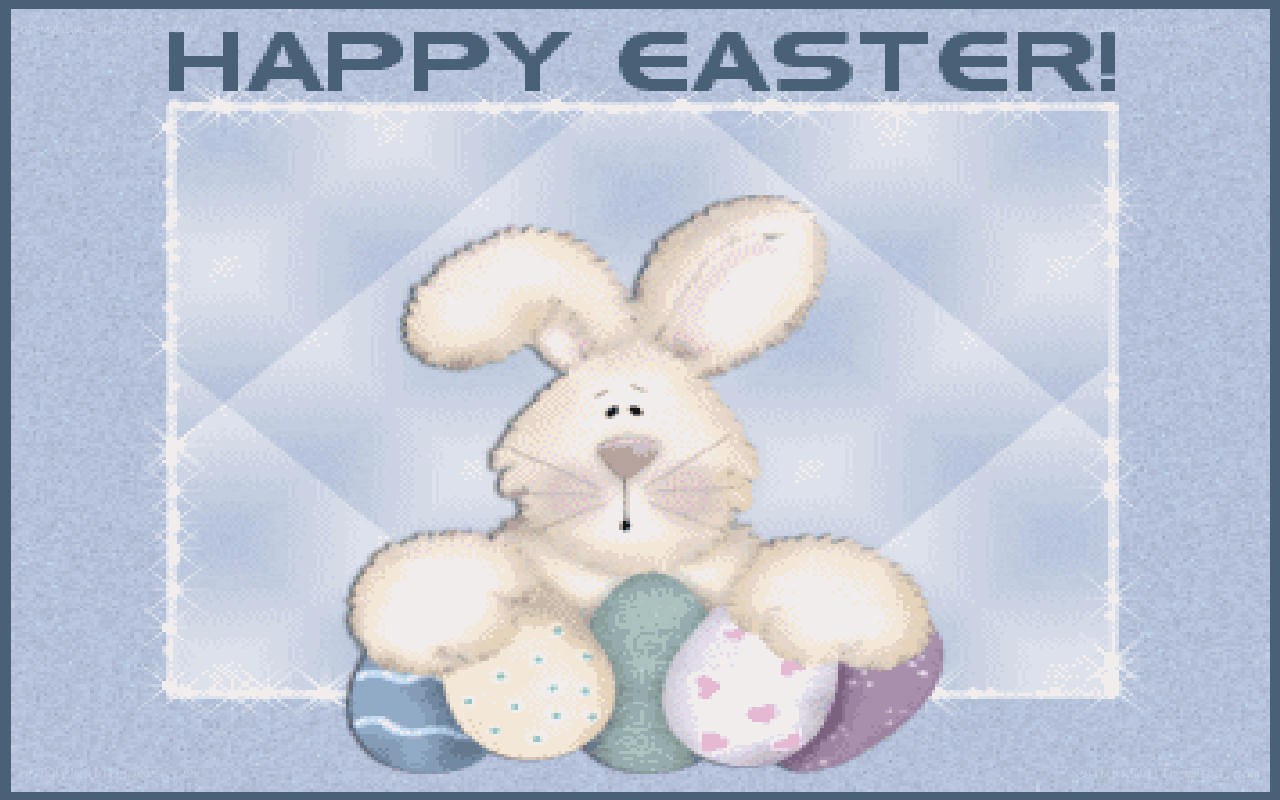 Happy Easter bunny card