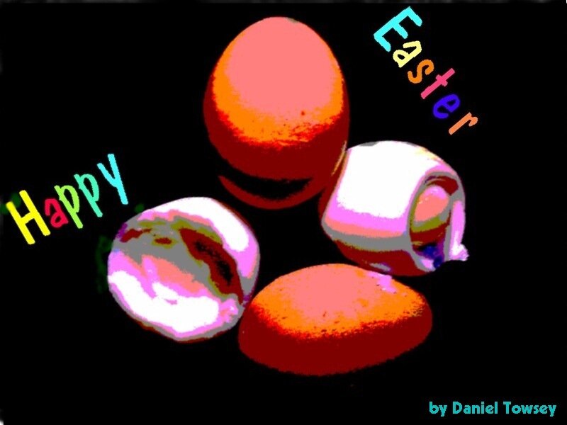 Happy Easter eggs