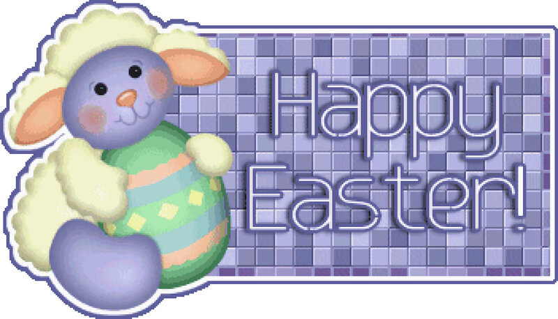 Happy Easter lamb card