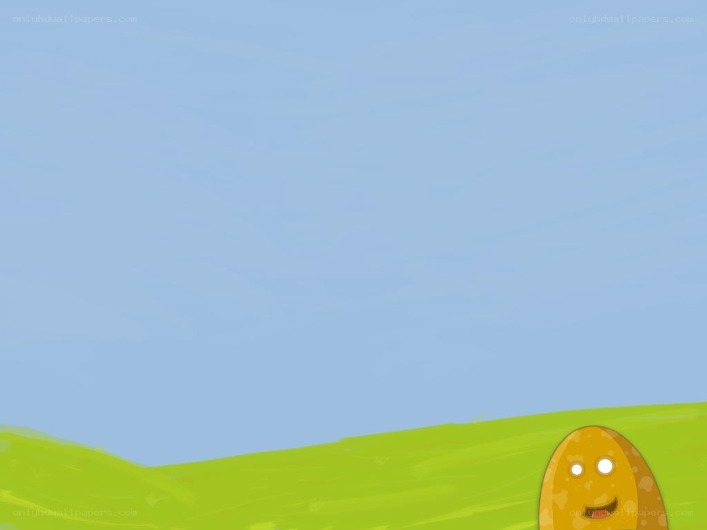 happy egg on a hill