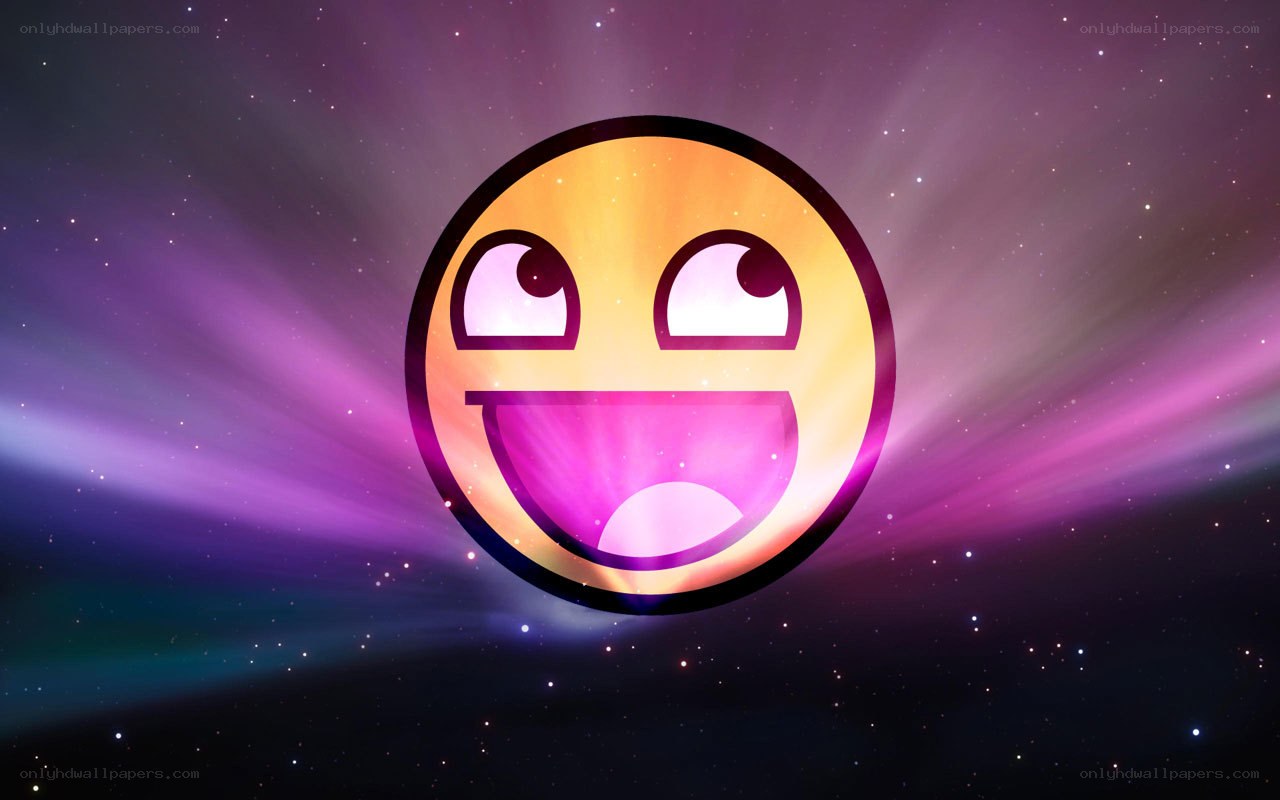 happy face emoji in space