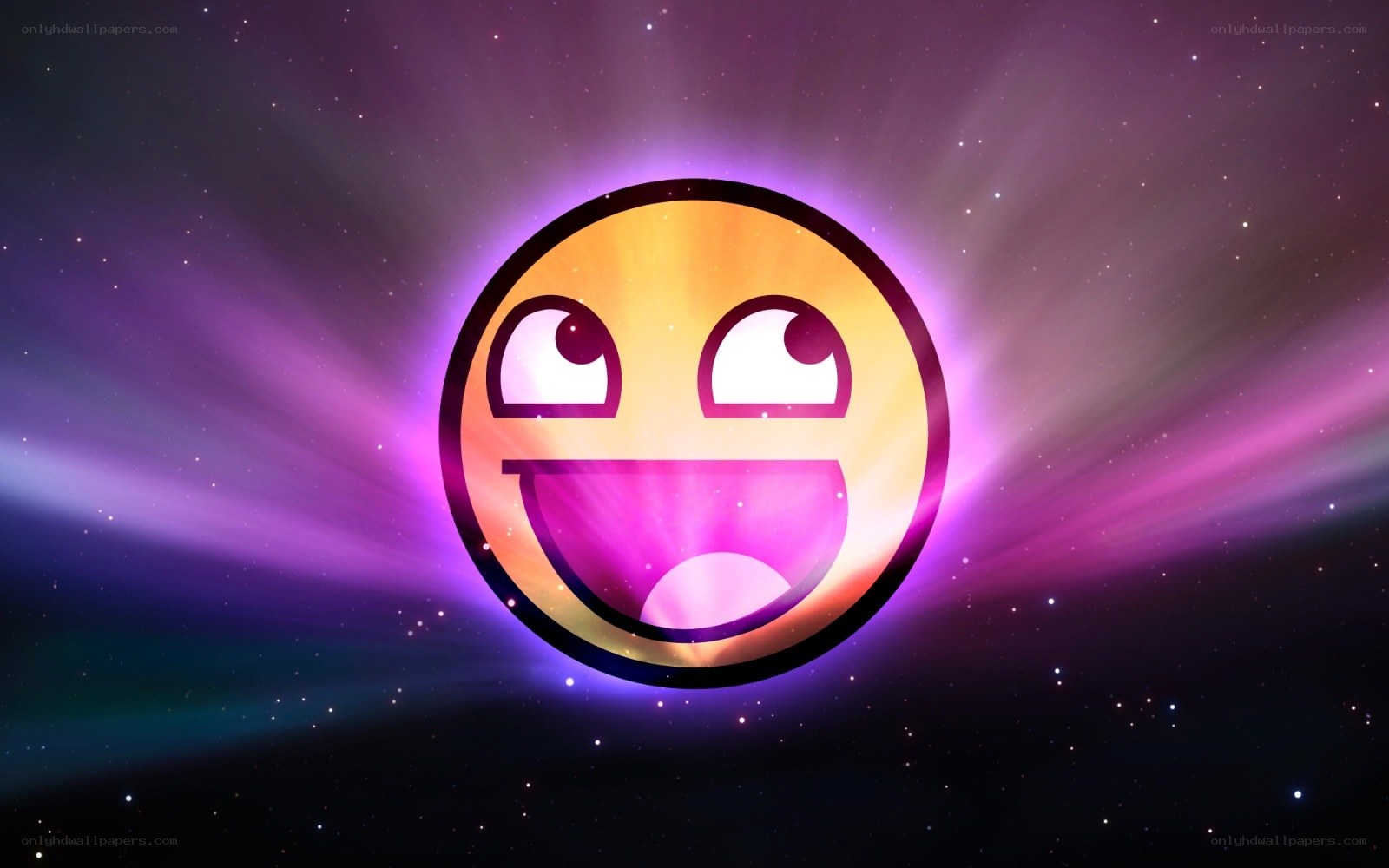 happy face in space