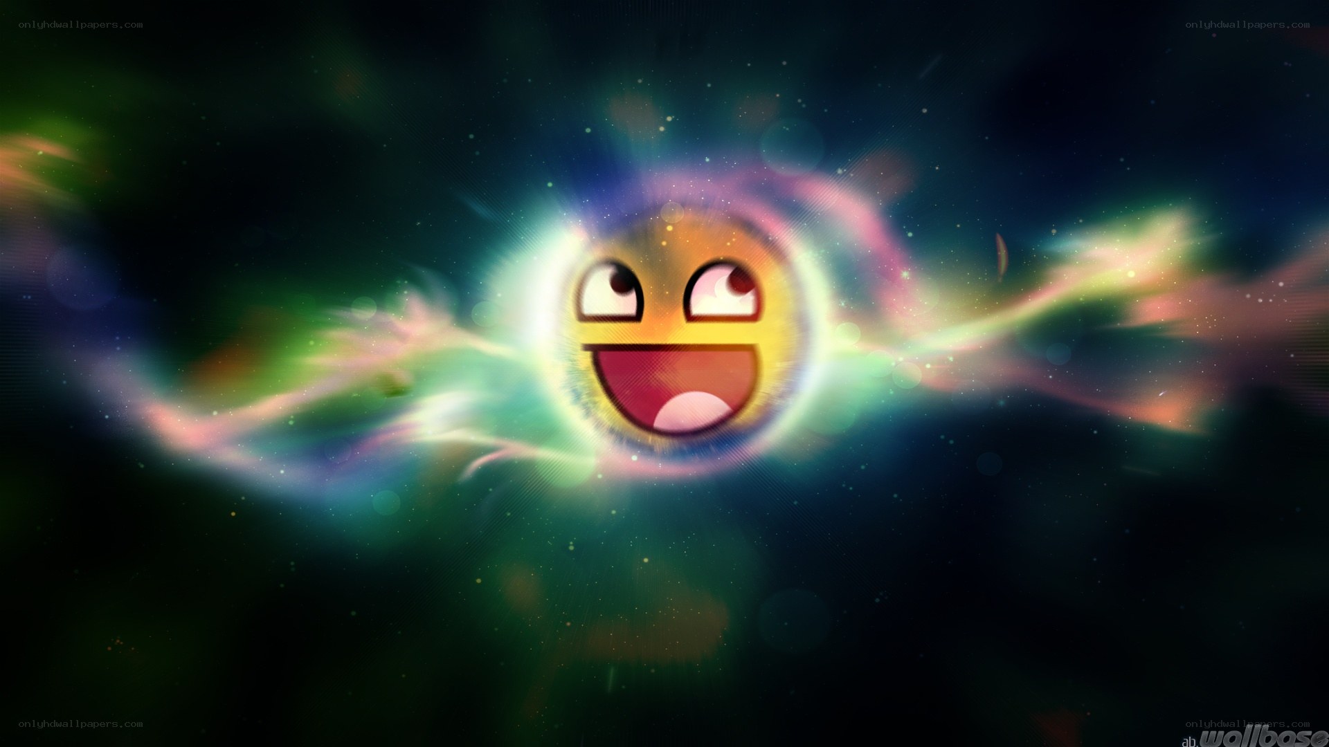 happy face in space