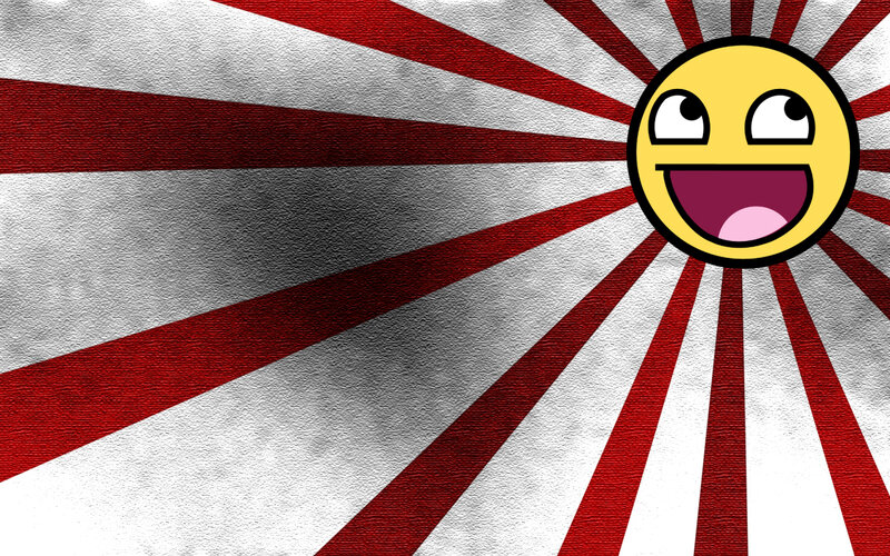 happy face on sunburst