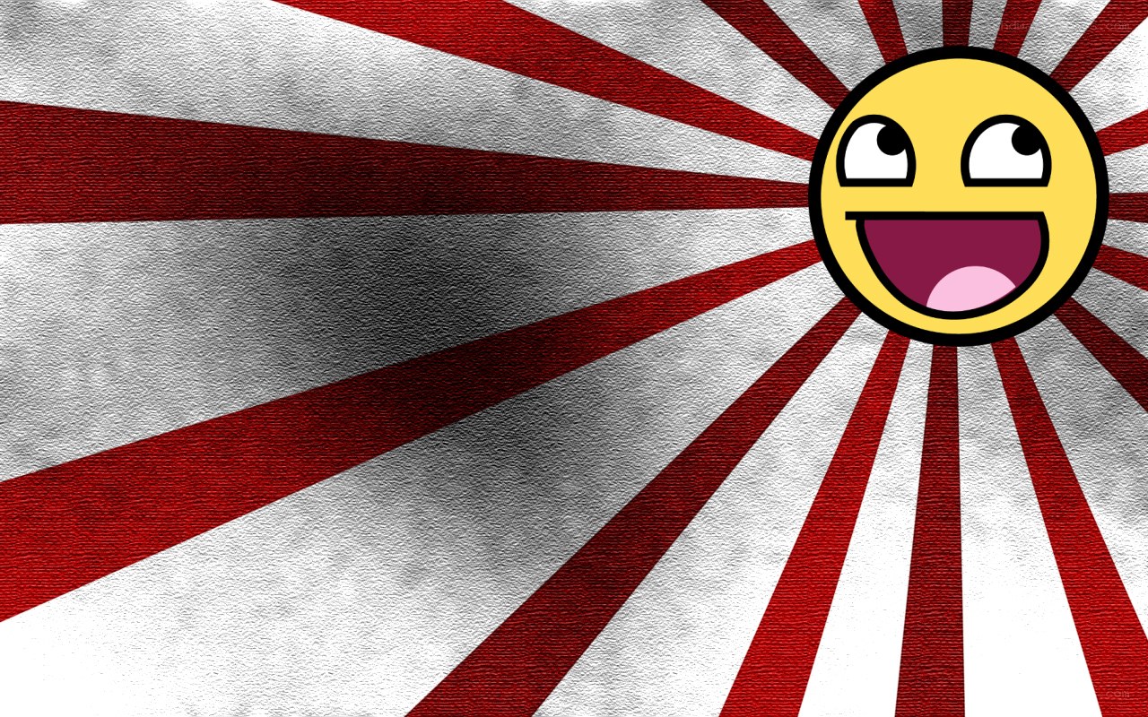 happy face on sunburst
