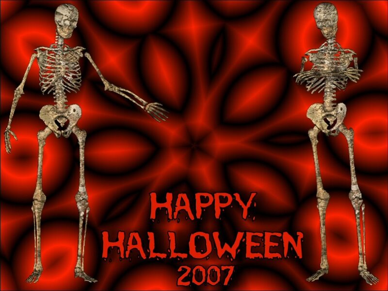 Happy Halloween 2007 skeletons
