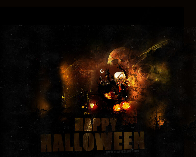 Happy Halloween anime art