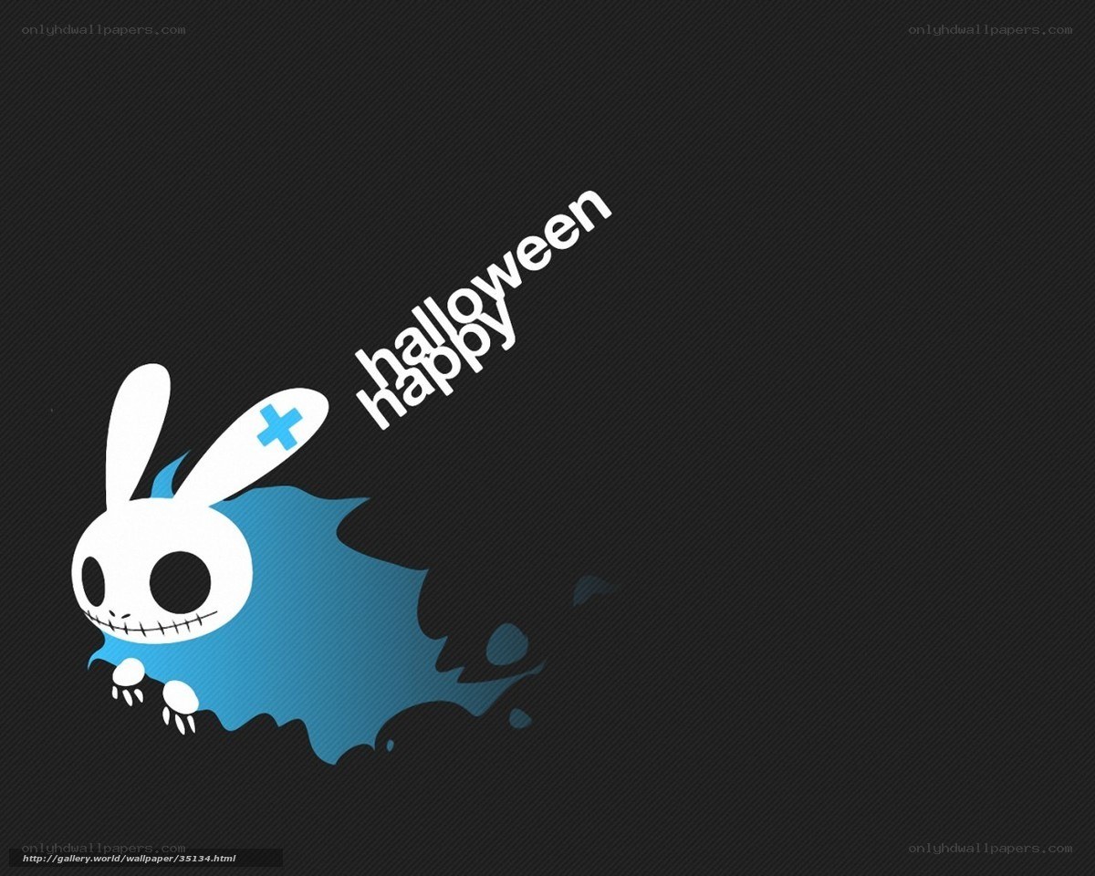 Happy Halloween bunny