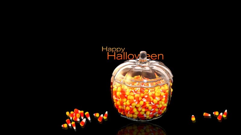 Happy Halloween candy jar