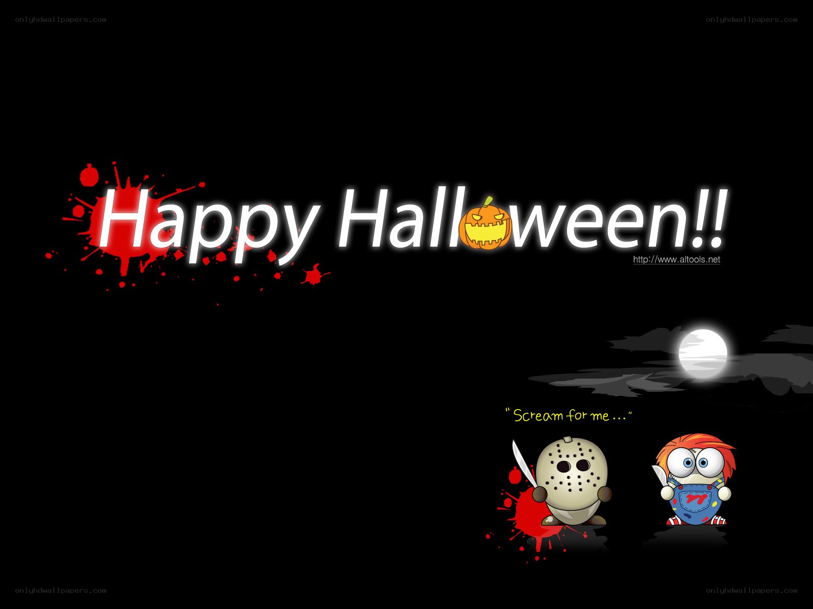 Happy Halloween cartoon