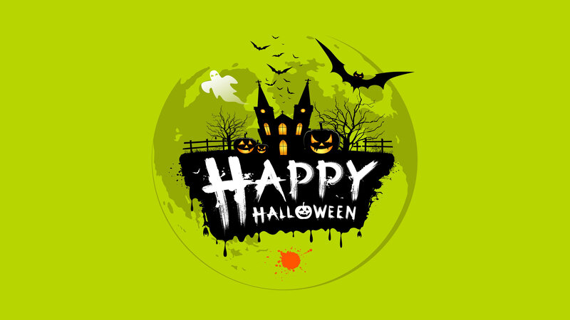 Happy Halloween Design — Green