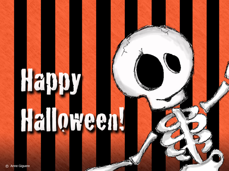 Happy Halloween skeleton