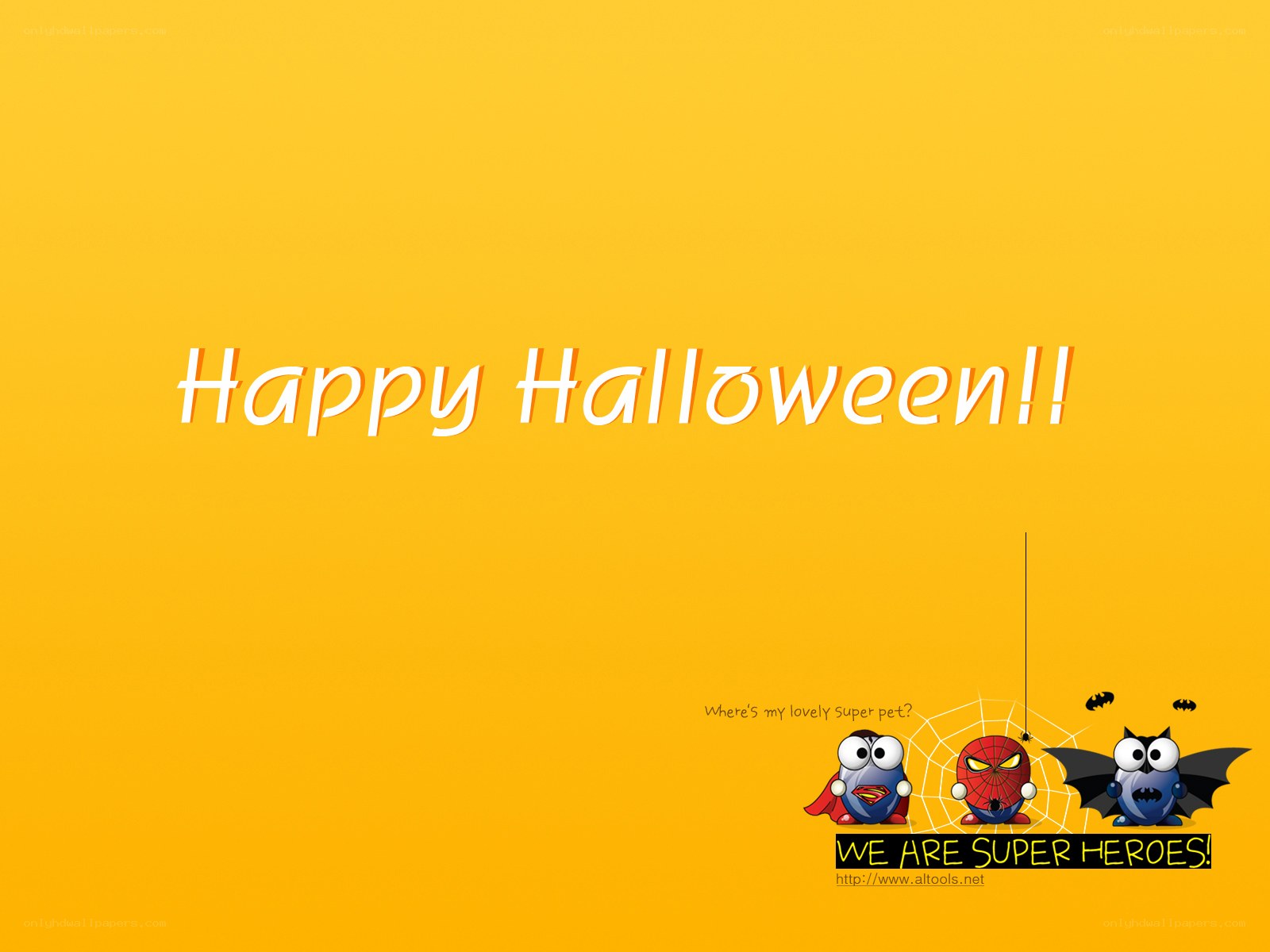Happy Halloween super heroes
