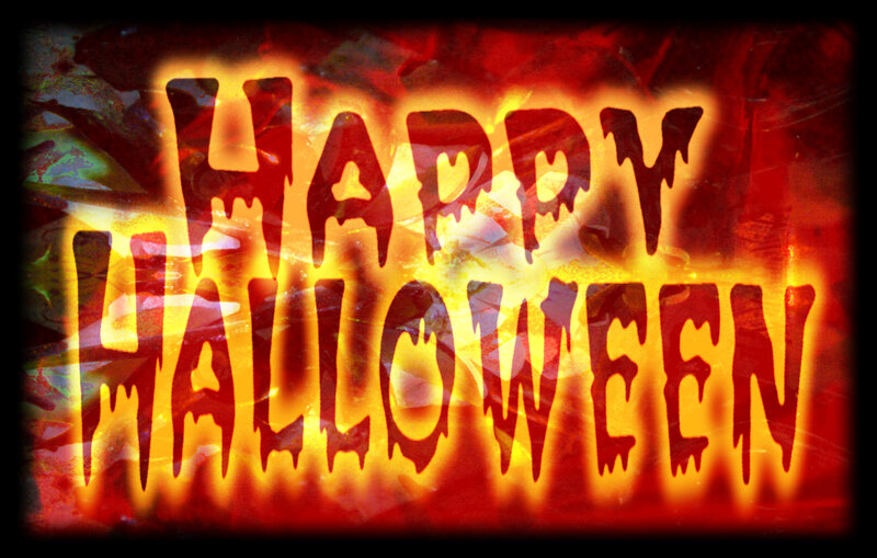 Happy Halloween text