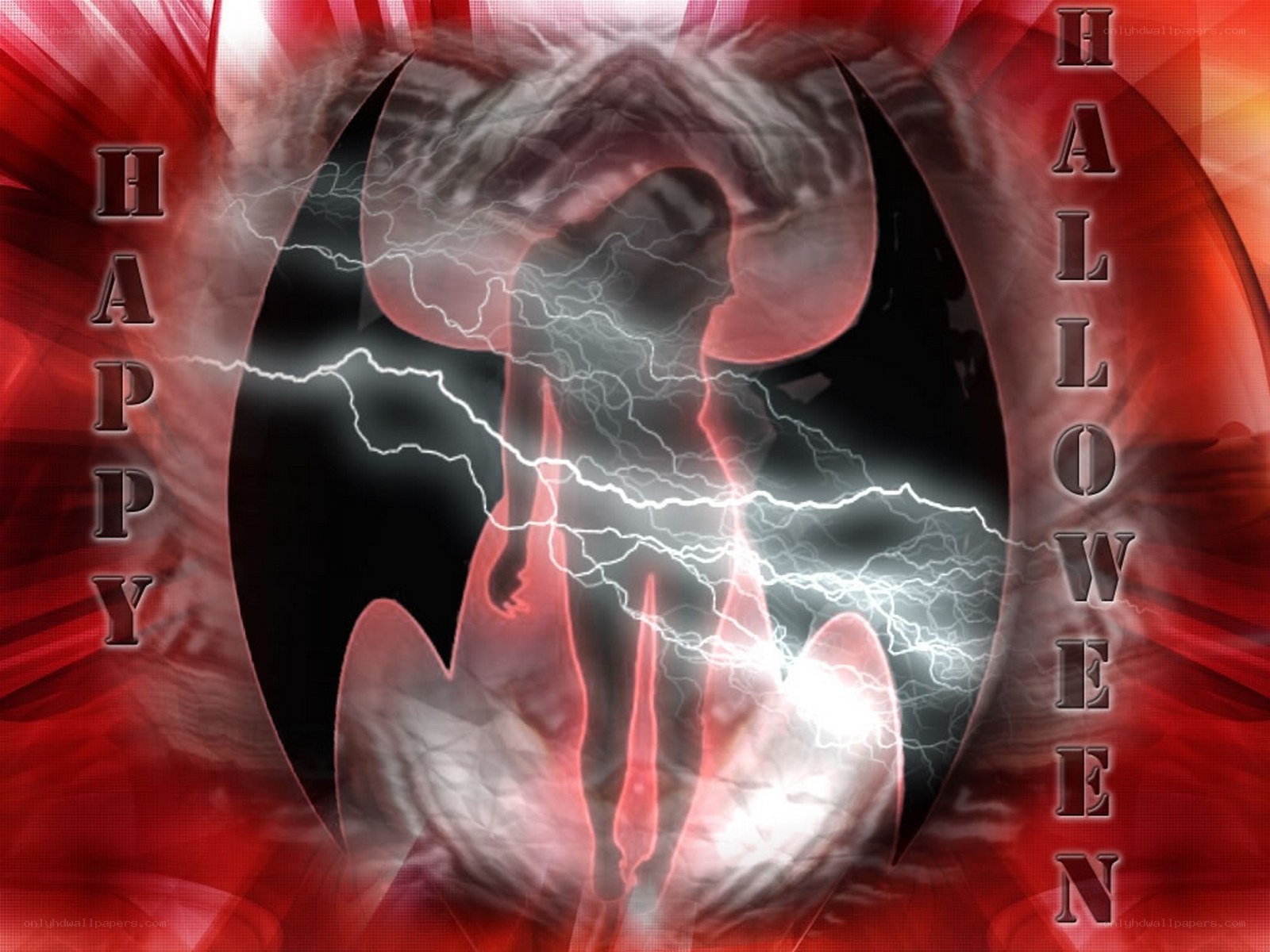 Happy Halloween with lightning