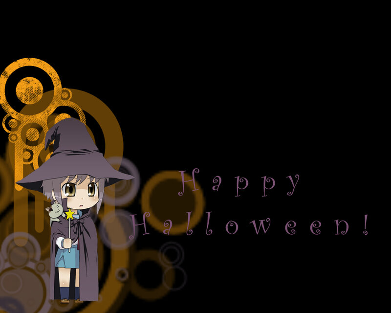 Happy Halloween wizard girl